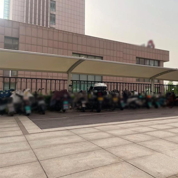 和田县膜结构电动车棚